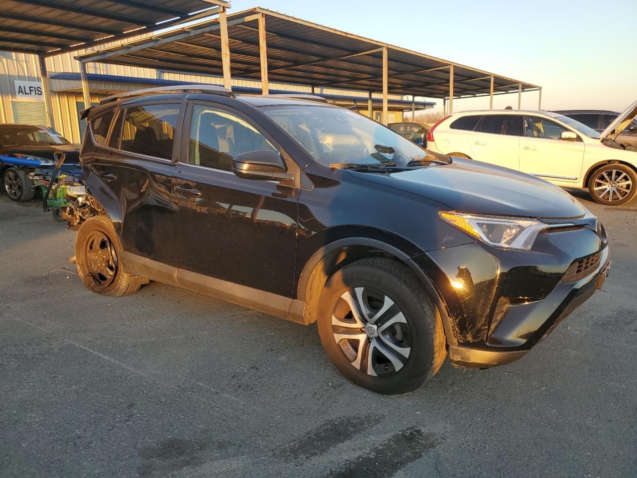 2017 Toyota RAV 4 VIN 2T3BFREV0HW662281 Copart auction photo, rear end / side damage thumbnail 4