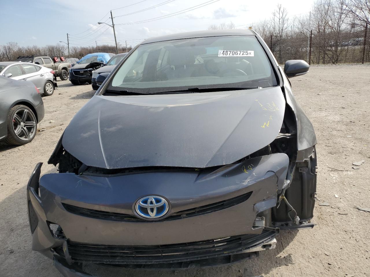 2016 Toyota Prius VIN JTDKBRFU4G3000920 Copart auction photo, front end / mechanical damage thumbnail 5