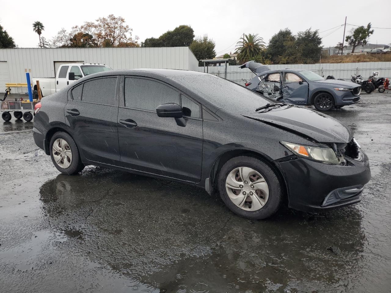 2015 Honda Civic VIN 2HGFB2F54FH543408 Copart auction photo, front end damage thumbnail 4