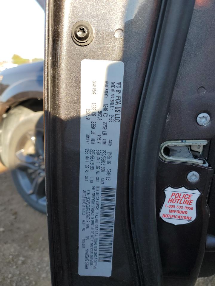 2020 Dodge Journey VIN 3C4PDCGB7LT206516 Copart auction photo, rear end damage thumbnail 13