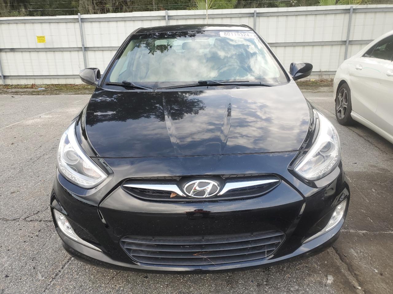 2014 Hyundai Accent VIN KMHCU4AE6EU769648 Copart auction photo, water/flood damage thumbnail 5