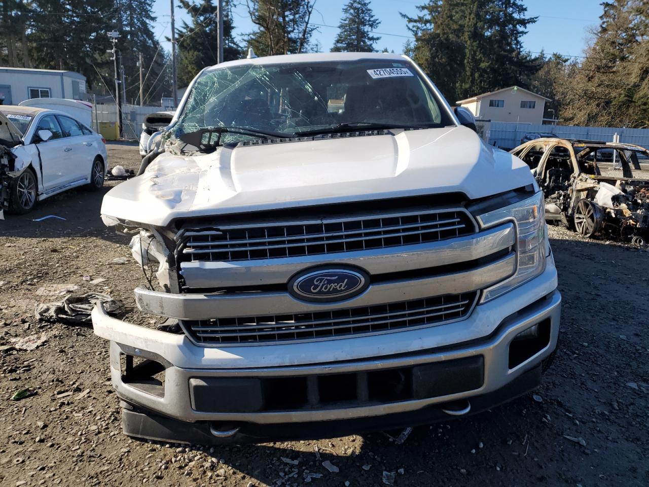 2018 Ford F-150 VIN 1FTEW1EP8JKE41557 Copart auction photo, undercarriage / front end damage thumbnail 5
