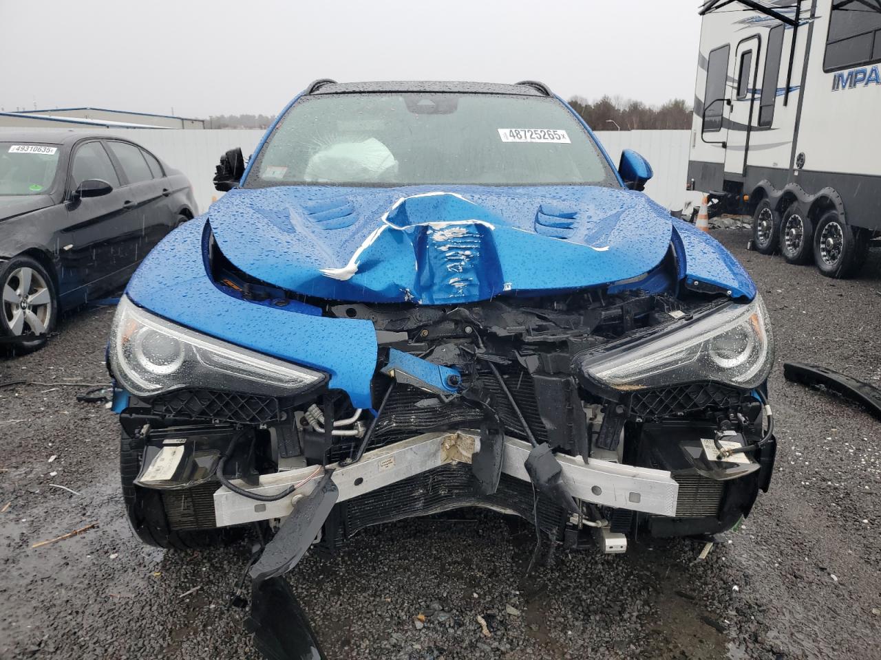 2020 Alfa Romeo Stelvio VIN ZASPAKEV4L7C84005 Copart auction photo, front end damage thumbnail 5