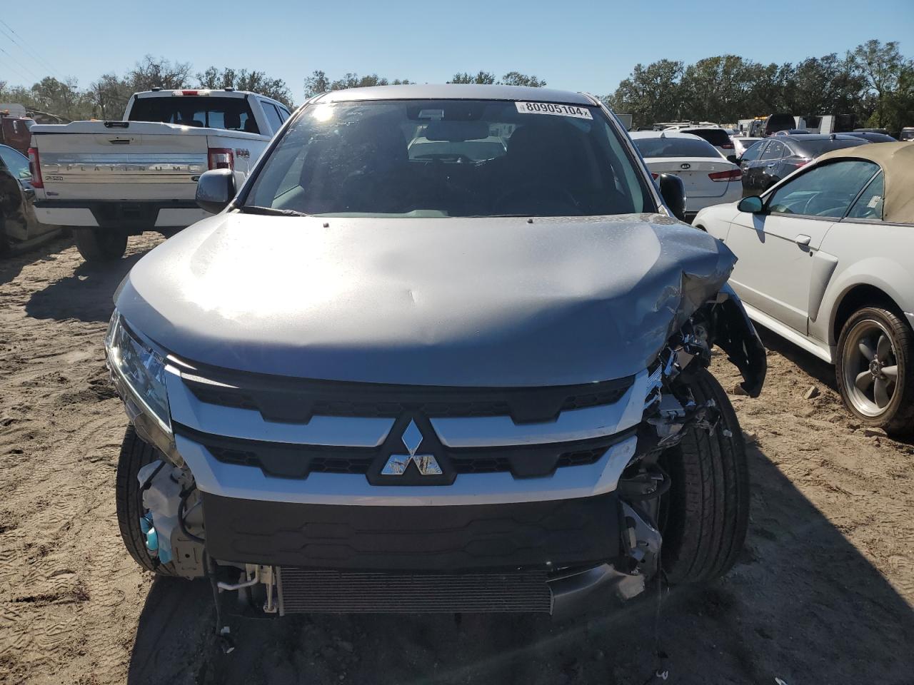 2024 Mitsubishi Outlander VIN JA4ARUAU7RU002296 Copart auction photo, front end / undercarriage damage thumbnail 5