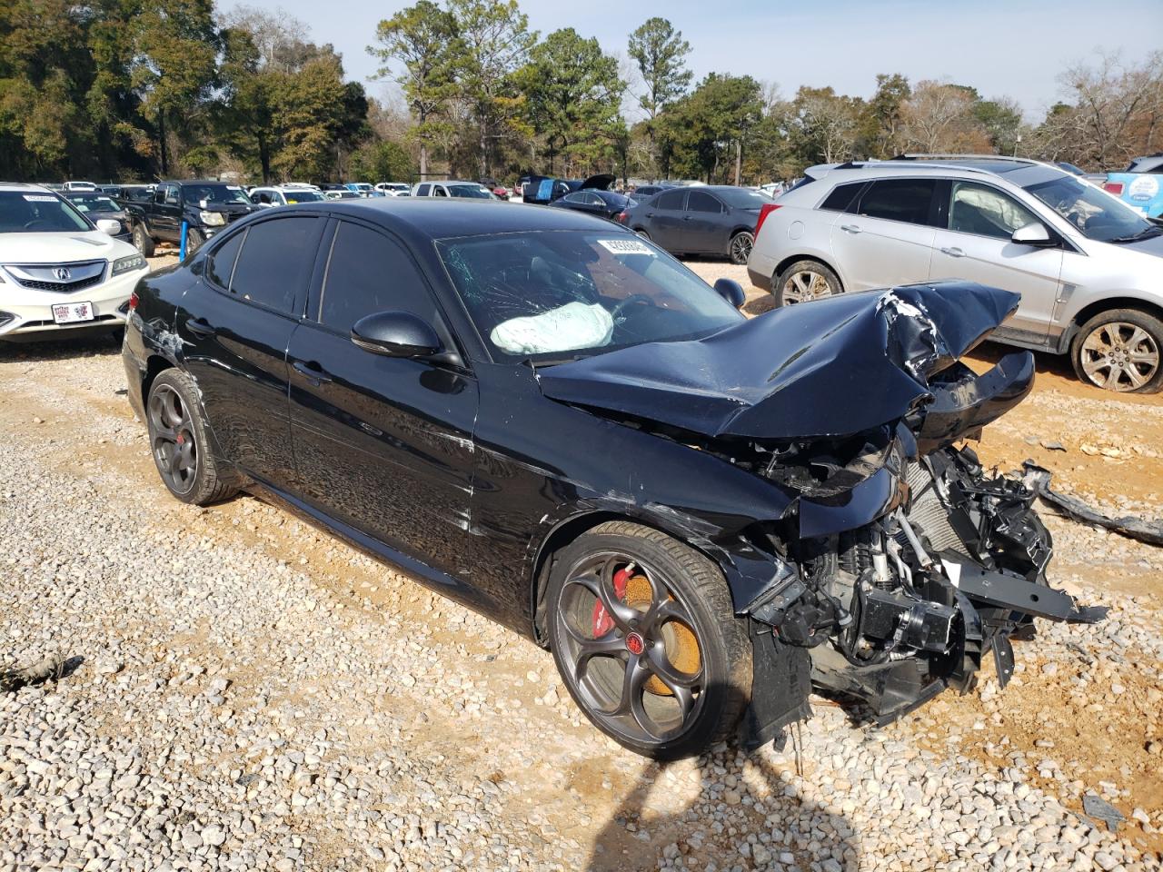 2019 Alfa Romeo Giulia VIN ZARFANBN9K7622240 Copart auction photo, front end damage thumbnail 4