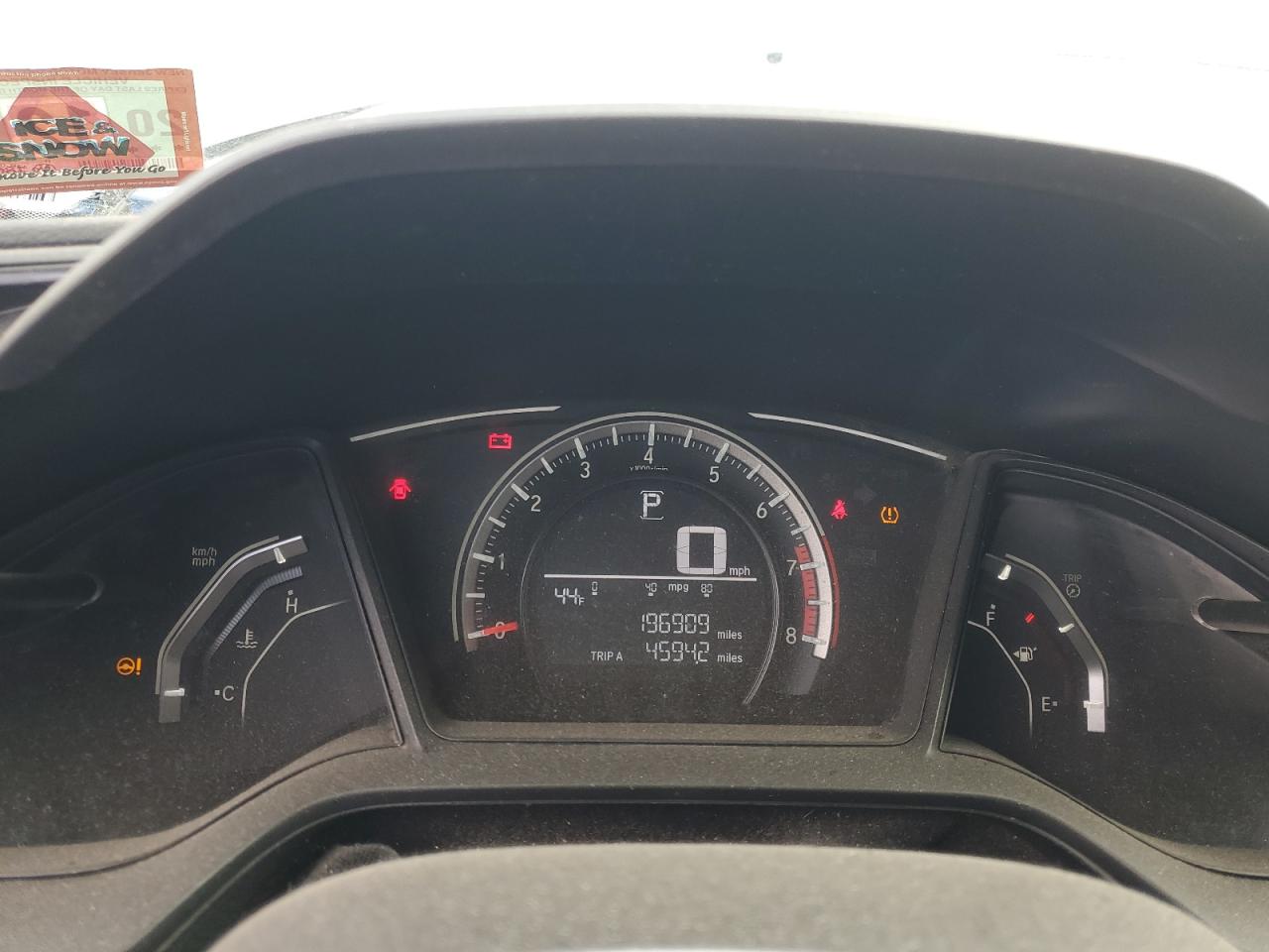 2017 Honda Civic VIN 19XFC2F59HE208669 Copart auction photo, rear end damage thumbnail 9