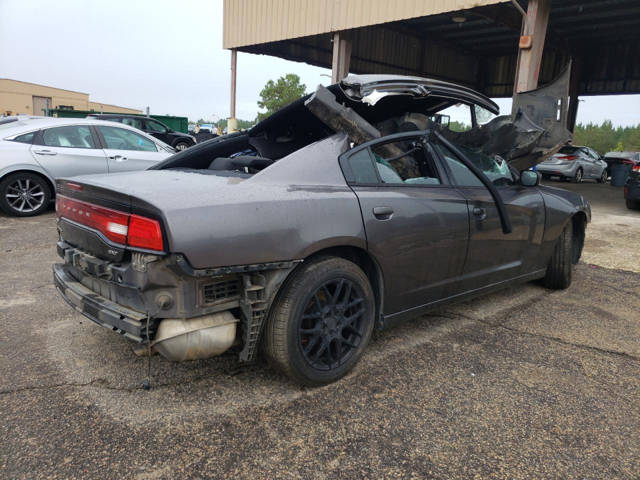 2014 Dodge Charger VIN 2C3CDXHG0EH305419 Copart auction photo, all over damage thumbnail 3