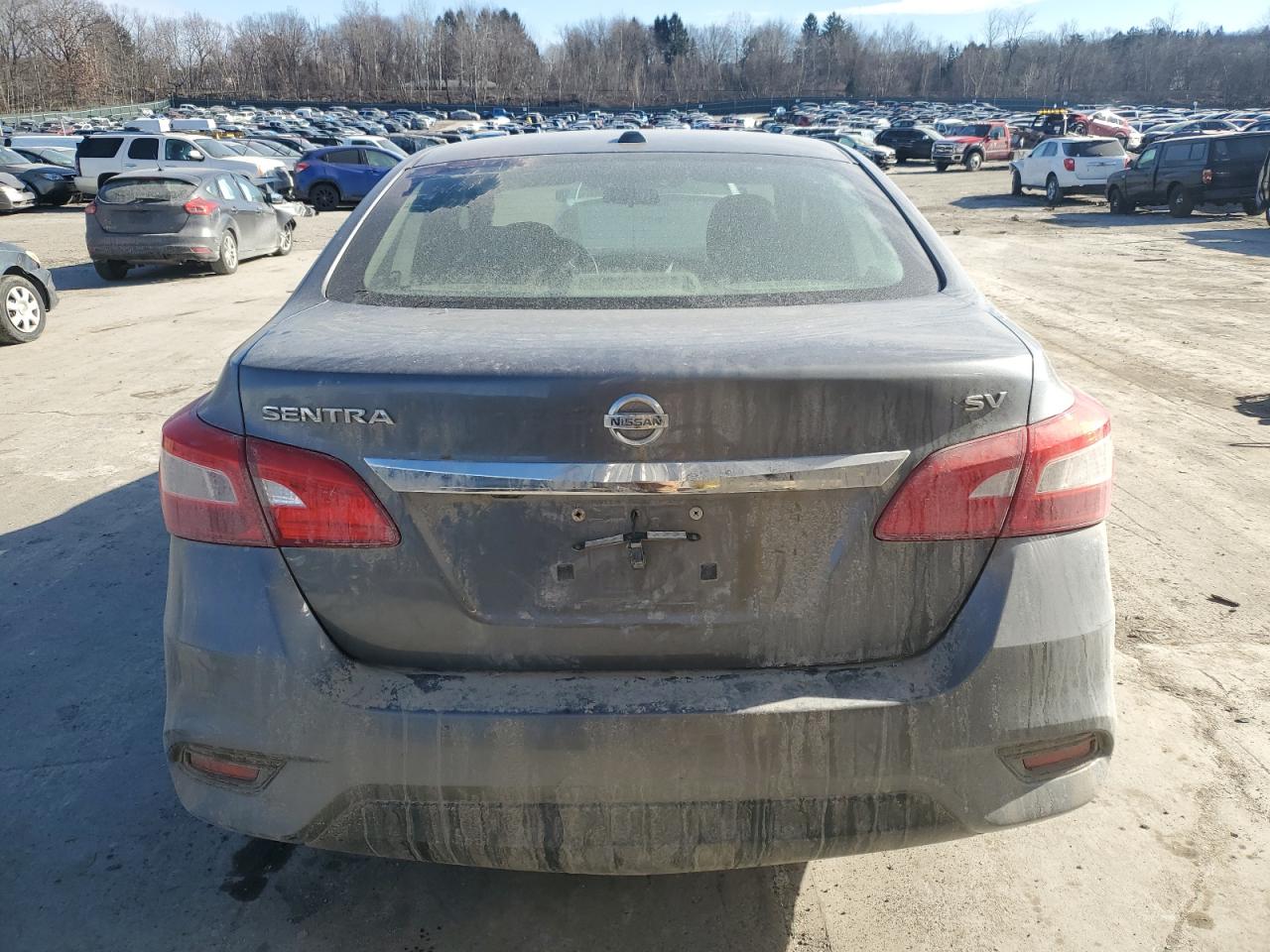2019 Nissan Sentra VIN 3N1AB7AP8KY305664 Copart auction photo, front end / side damage thumbnail 6