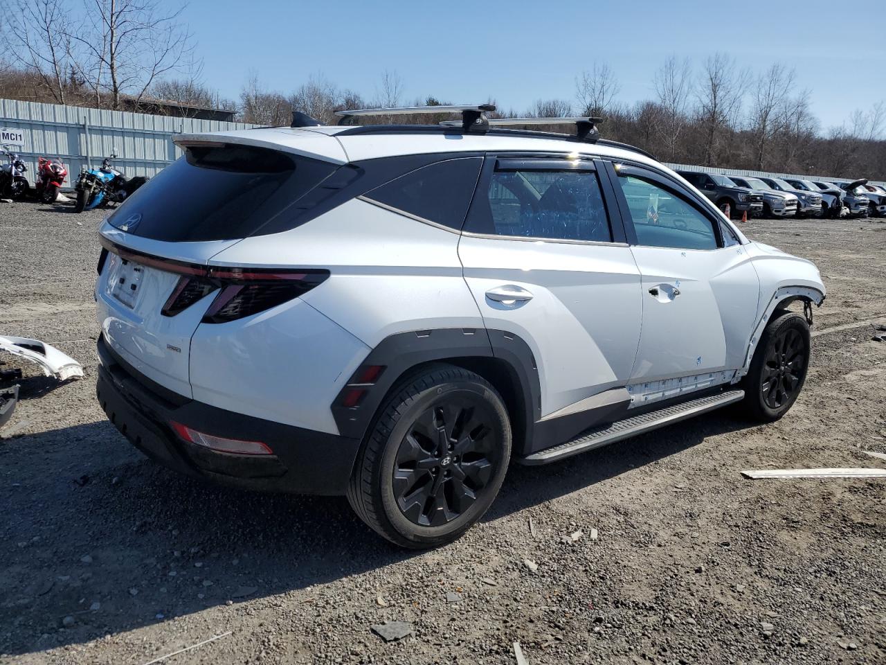 2022 Hyundai Tucson VIN KM8JFCAEXNU110757 Copart auction photo, front end / minor dent/scratches damage thumbnail 3