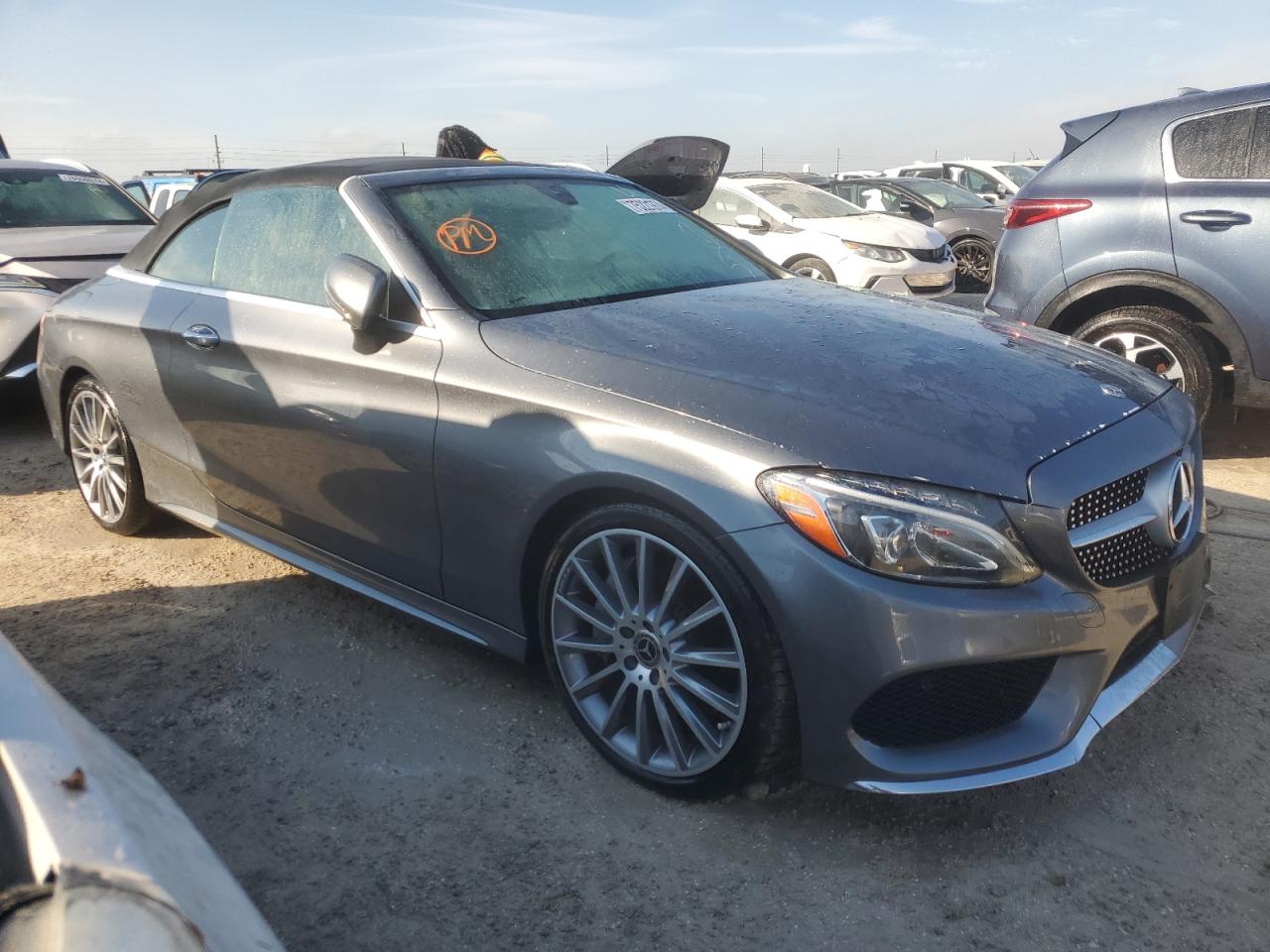 2018 Mercedes-Benz C-klasse VIN WDDWK4JB3JF605971 Copart auction photo, water/flood damage thumbnail 4
