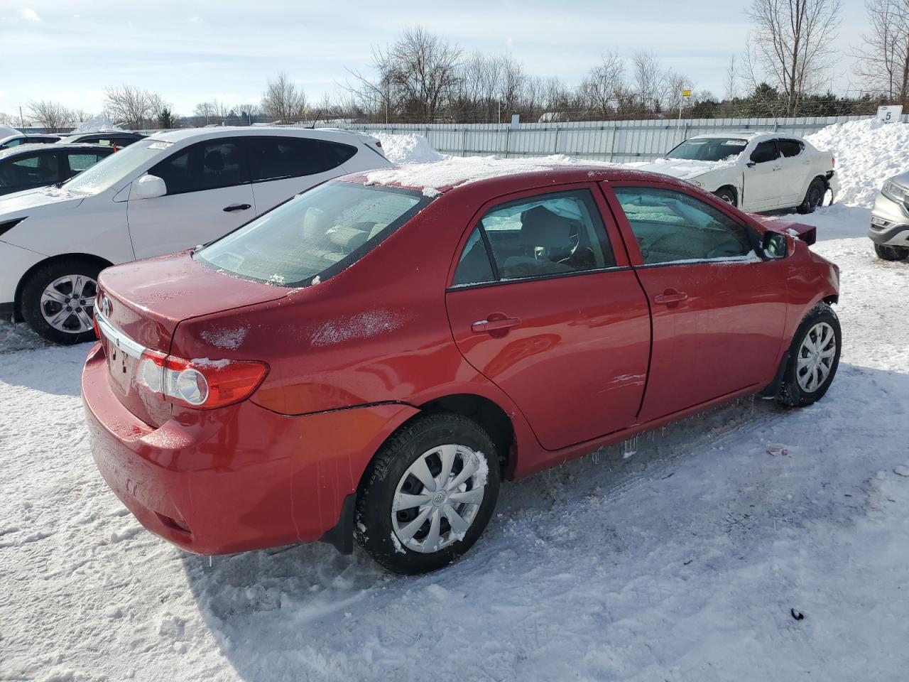 2011 Toyota Corolla VIN 2T1BU4EE1BC670609 Copart auction photo, front end / rear end damage thumbnail 3