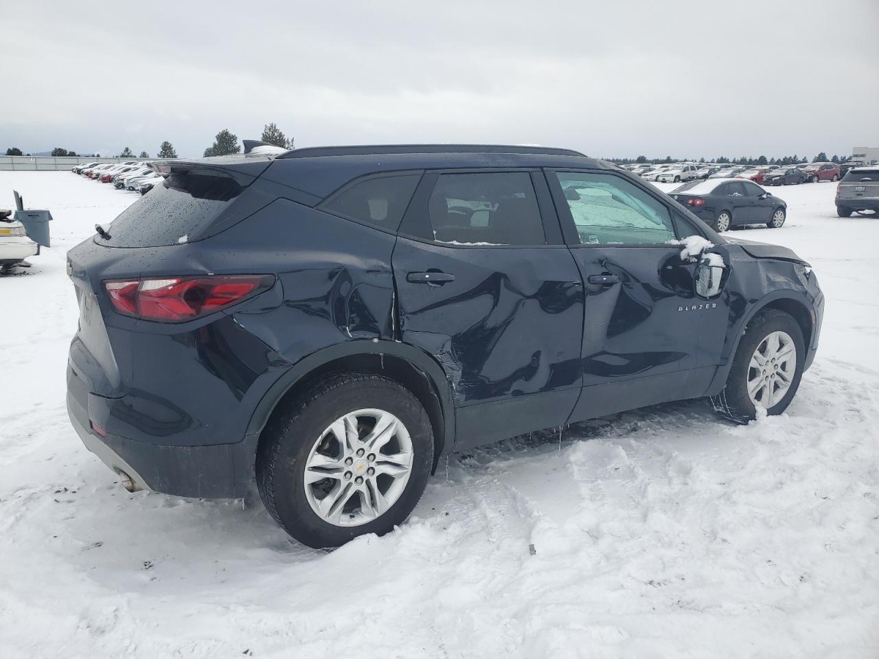 2020 Chevrolet Blazer VIN 3GNKBHRS3LS677960 Copart auction photo, all over damage thumbnail 3