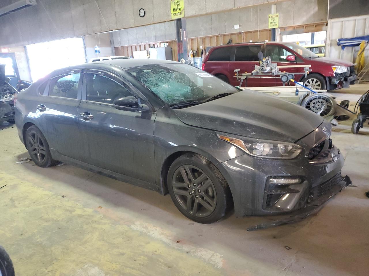 2021 KIA Forte VIN 3KPF34AD3ME410833 Copart auction photo, front end / minor dent/scratches damage thumbnail 4
