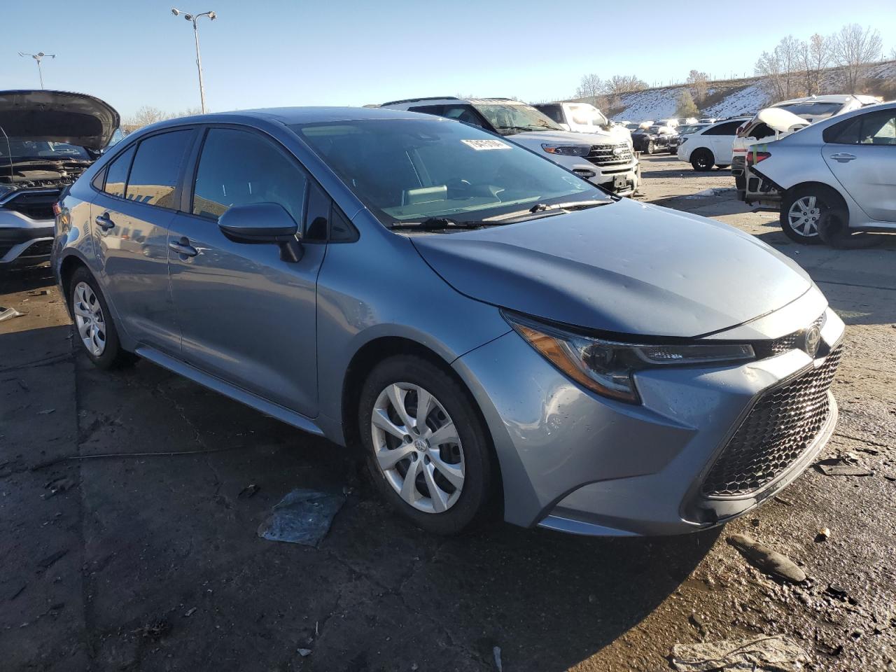 2020 Toyota Corolla VIN 5YFEPRAE6LP033000 Copart auction photo, side damage thumbnail 4