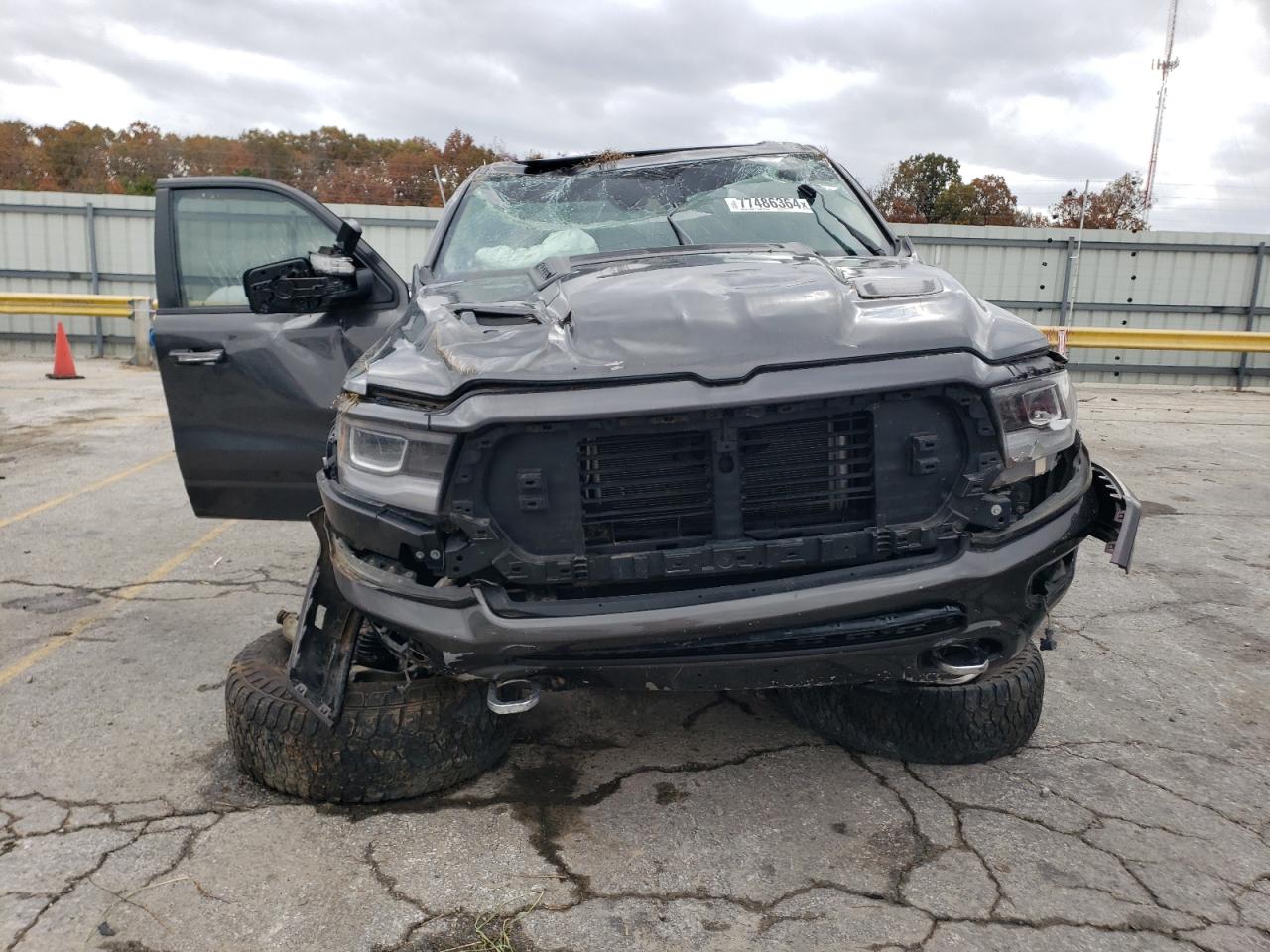 2021 RAM 1500 VIN 1C6SRFJT5MN637170 Copart auction photo, rollover damage thumbnail 5