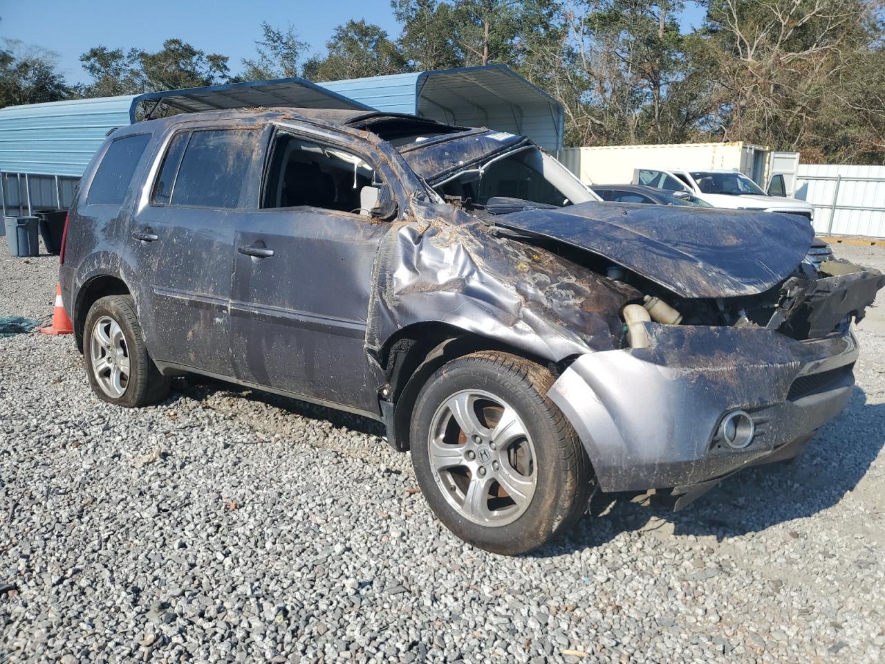 2015 Honda Pilot VIN 5FNYF3H51FB017032 Copart auction photo, rollover damage thumbnail 4