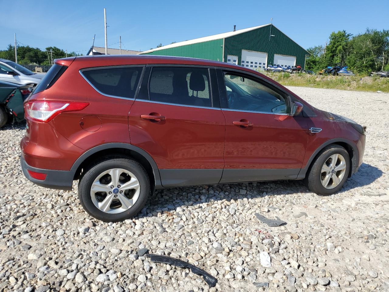 2014 Ford Escape VIN 1FMCU0GXXEUB81477 Copart auction photo, burn damage thumbnail 3