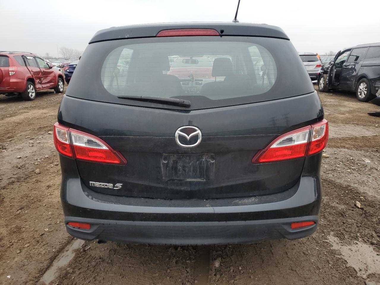 2013 Mazda 5 VIN JM1CW2BL0D0157547 Copart auction photo, side / front end damage thumbnail 6