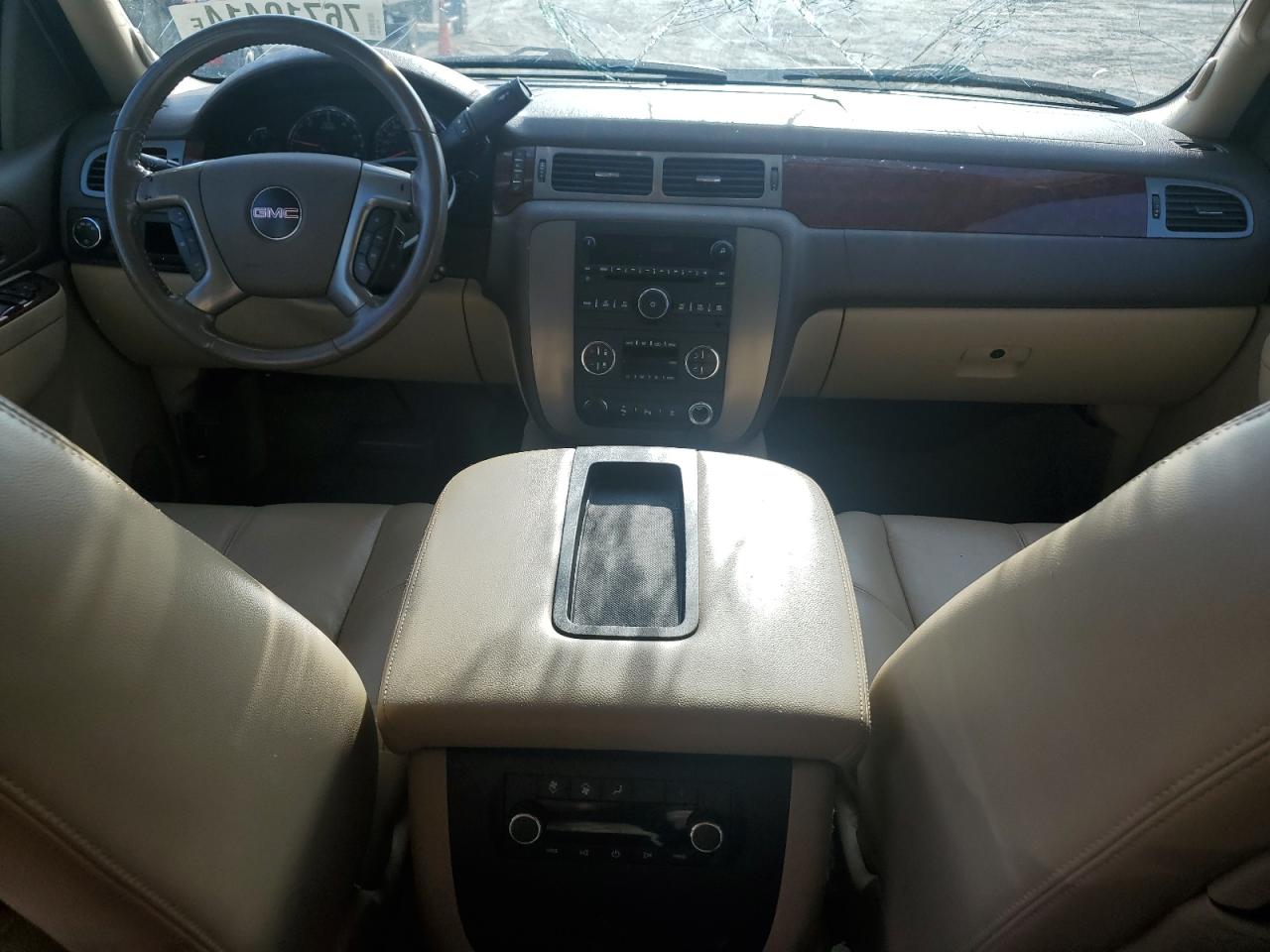 2010 GMC Yukon VIN 1GKUCCE02AR183101 Copart auction photo, top/roof damage thumbnail 8