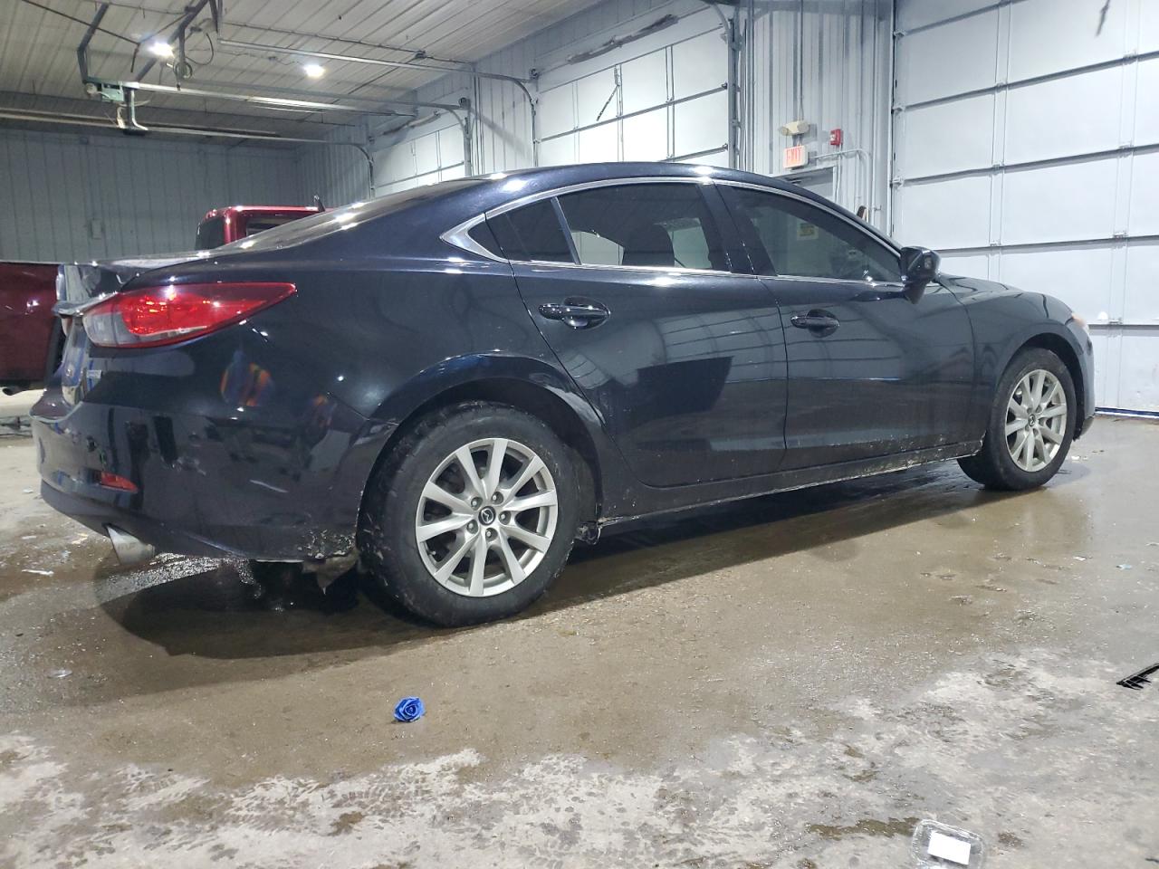 2015 Mazda 6 VIN JM1GJ1U62F1176244 Copart auction photo, side / front end damage thumbnail 3