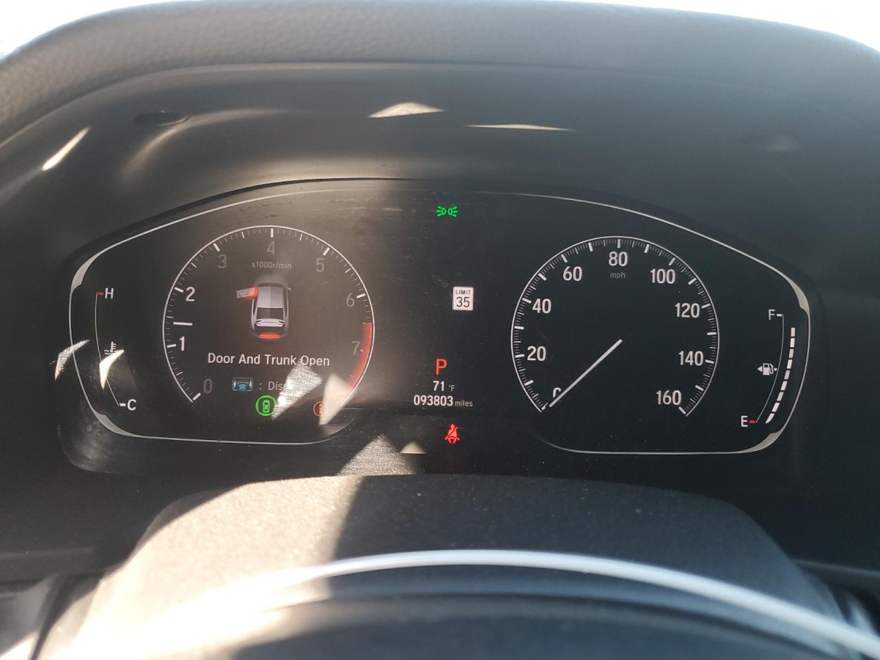 2020 Honda Accord VIN 1HGCV1F14LA113048 Copart auction photo, front end / rear end damage thumbnail 9