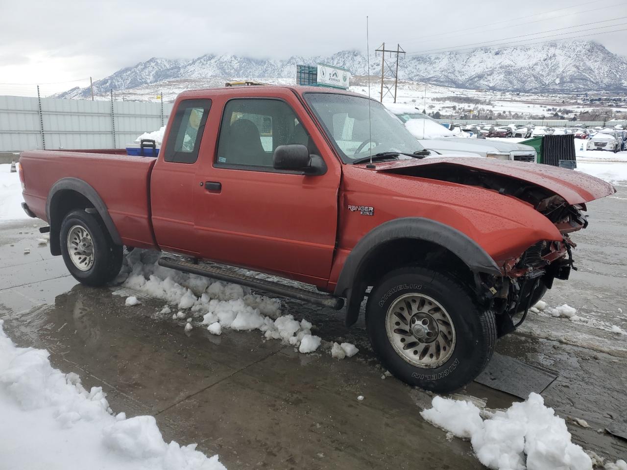 1999 Ford Ranger VIN 1FTZR15X3XPB80195 Copart auction photo, front end / side damage thumbnail 4