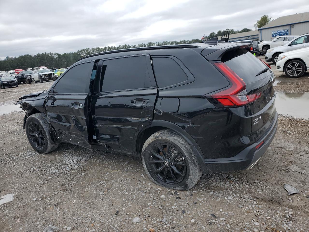 2023 Honda CR-V VIN 2HKRS5H57PH708158 Copart auction photo, side / front end damage thumbnail 2