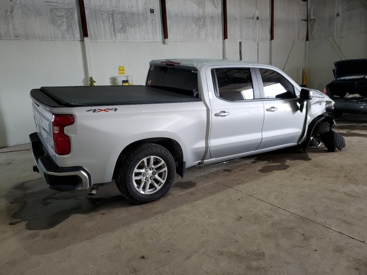 2021 Chevrolet Silverado VIN 1GCPYJEKXMZ419529 Copart auction photo, front end / undercarriage damage thumbnail 3
