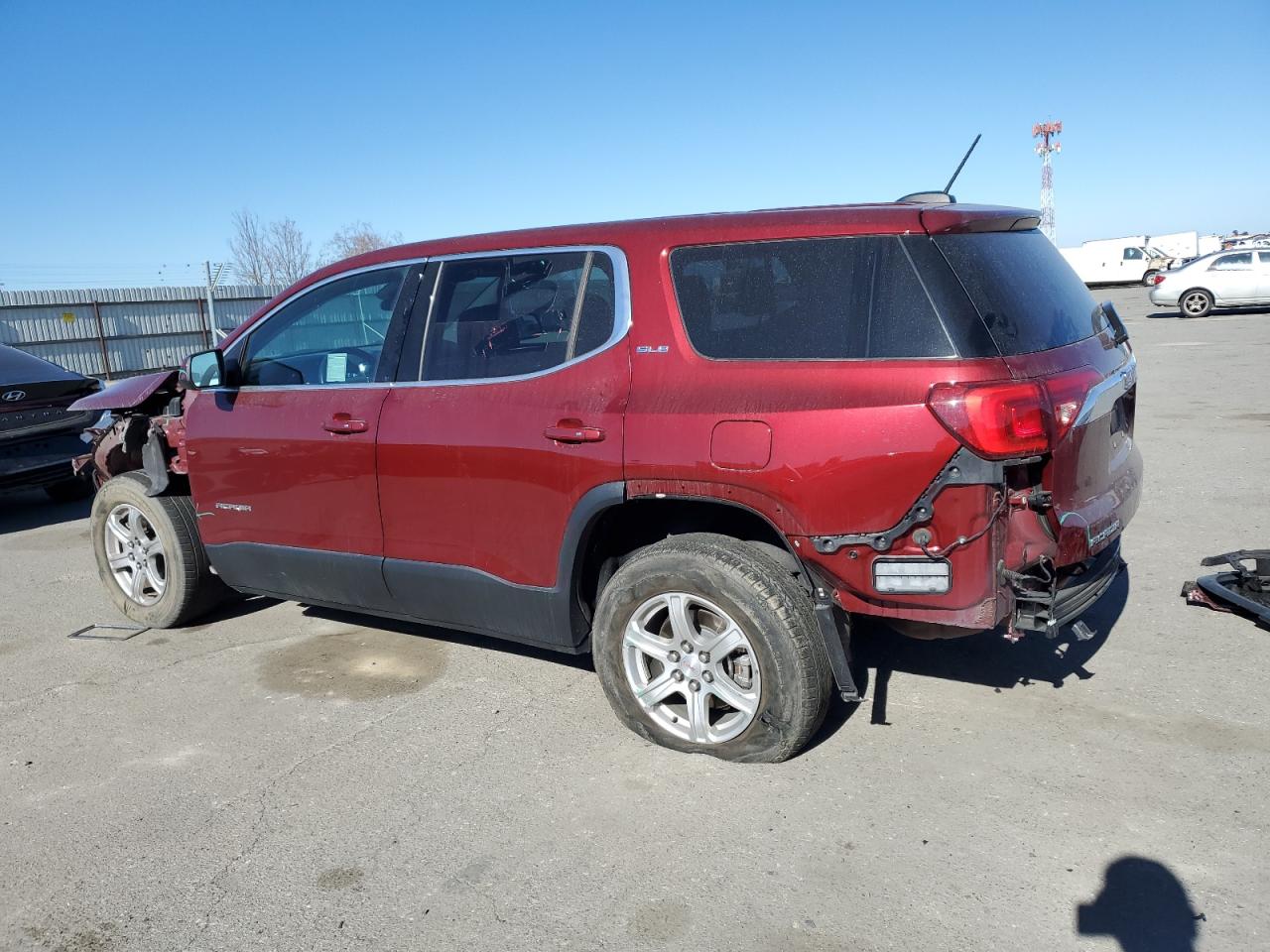 2017 GMC Acadia VIN 1GKKNKLA5HZ212348 Copart auction photo, all over damage thumbnail 2