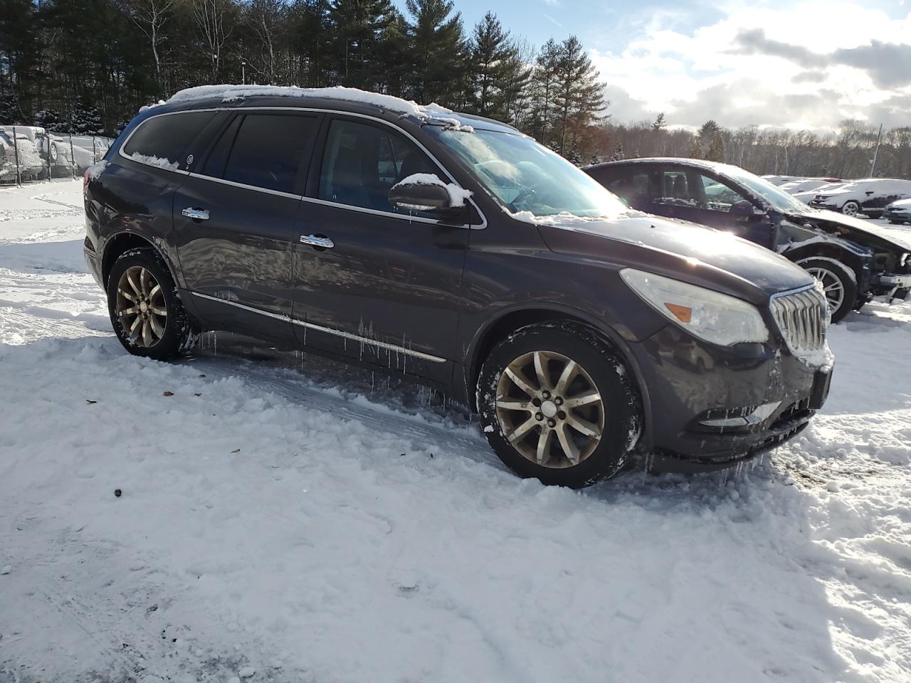 2013 Buick Enclave VIN 5GAKVDKD1DJ112468 Copart auction photo, rear end / side damage thumbnail 4