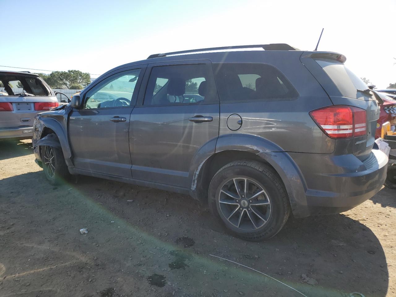 2018 Dodge Journey VIN 3C4PDCAB4JT524907 Copart auction photo, undercarriage / front end damage thumbnail 2