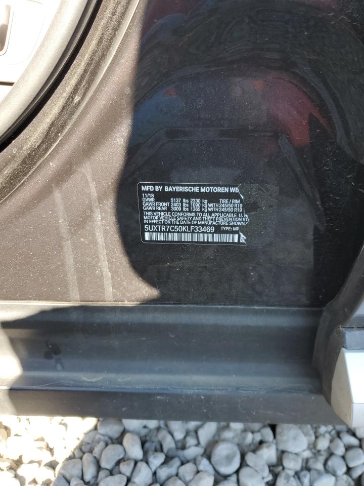 2019 BMW X3 VIN 5UXTR7C50KLF33469 Copart auction photo, front end damage thumbnail 14