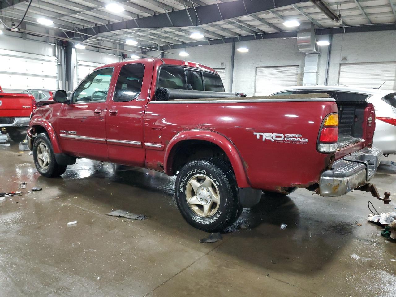 2001 Toyota Tundra VIN 5TBBT48181S203438 Copart auction photo, front end / hail damage thumbnail 2