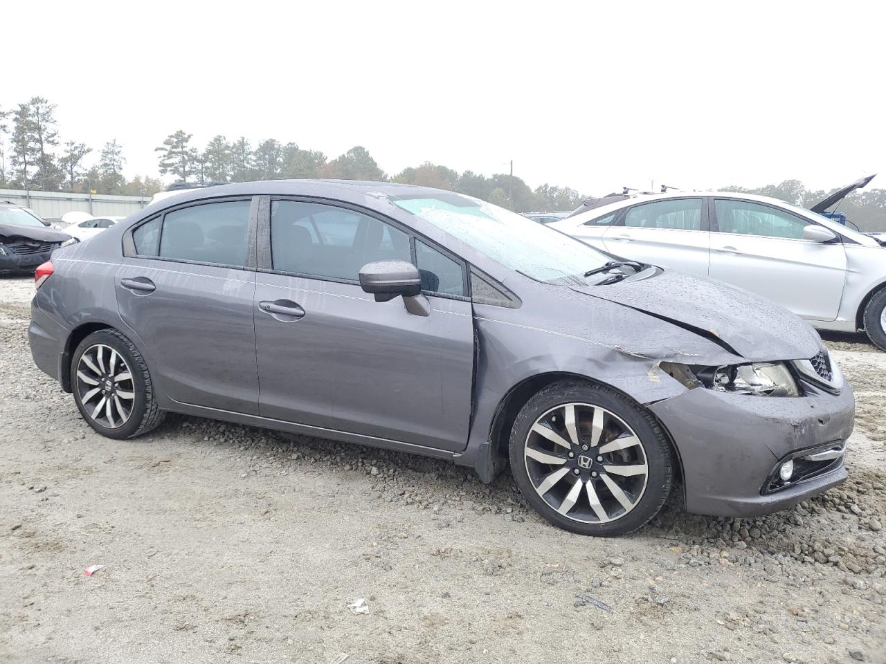 2015 Honda Civic VIN 2HGFB2F91FH503502 Copart auction photo, front end / minor dent/scratches damage thumbnail 4