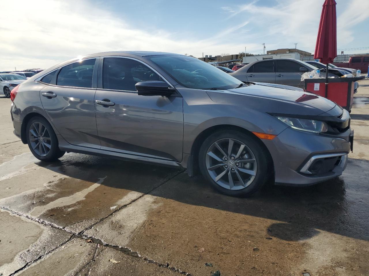2019 Honda Civic VIN JHMFC1F38KX000569 Copart auction photo, hail damage thumbnail 4