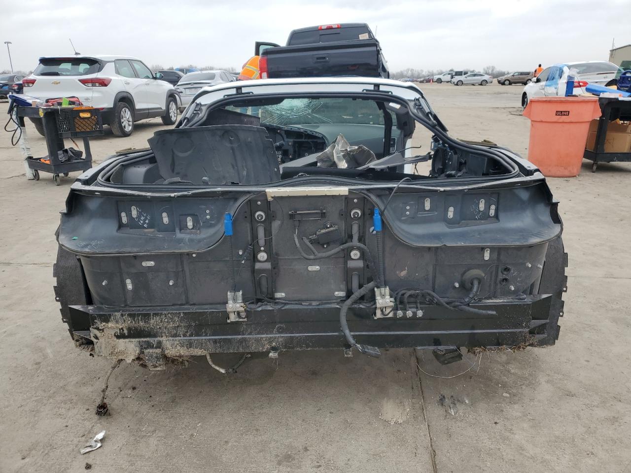 2017 Chevrolet Corvette VIN 1G1YY2D77H5110856 Copart auction photo, stripped damage thumbnail 6