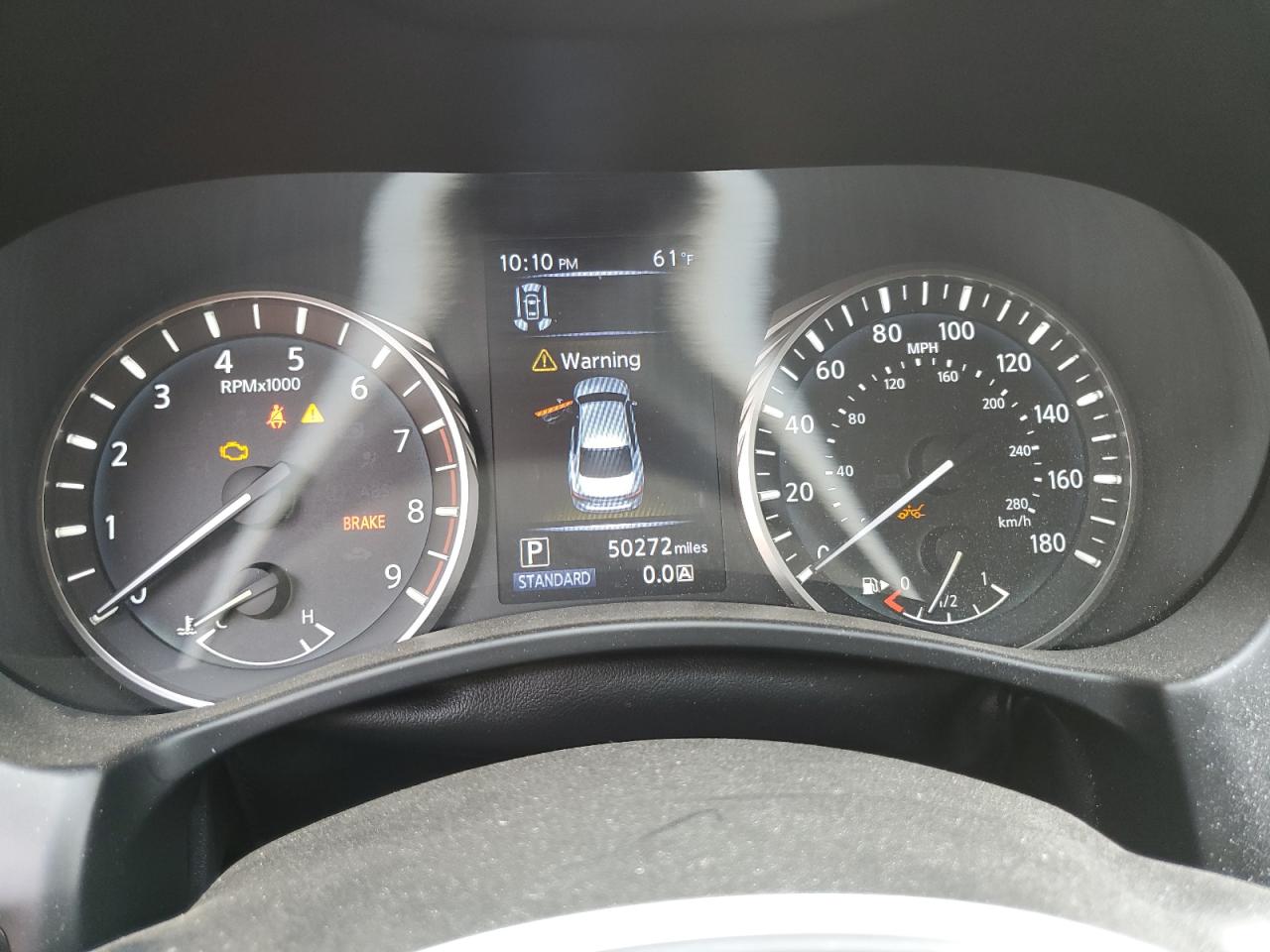 2021 Infiniti Q50 VIN JN1EV7BP1MM704316 Copart auction photo, front end / side damage thumbnail 9