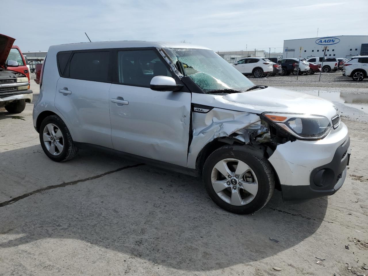2017 KIA Soul VIN KNDJN2A29H7441663 Copart auction photo, front end / top/roof damage thumbnail 4