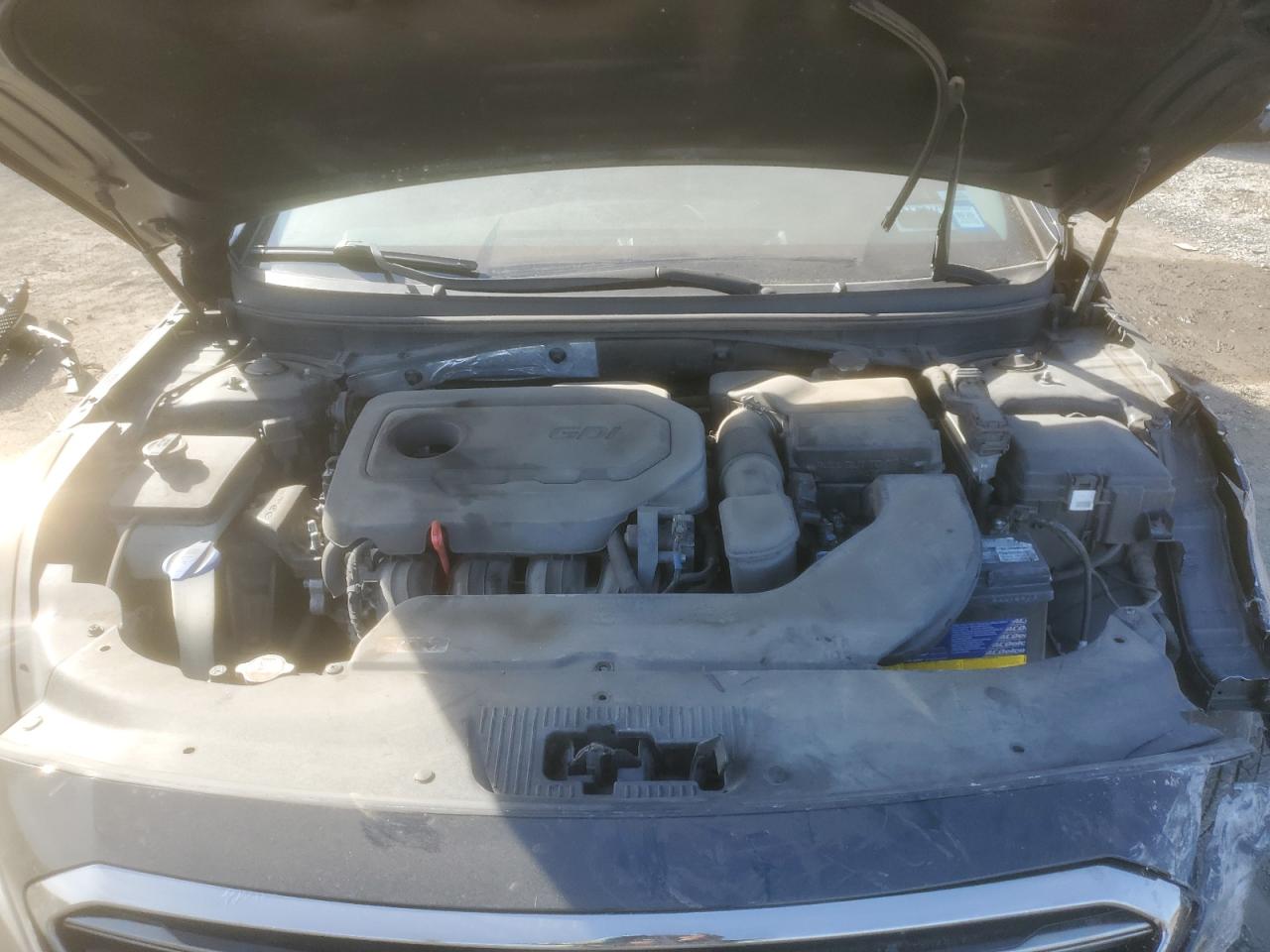 2016 Hyundai Sonata VIN 5NPE34AF7GH391216 Copart auction photo, front end / minor dent/scratches damage thumbnail 12