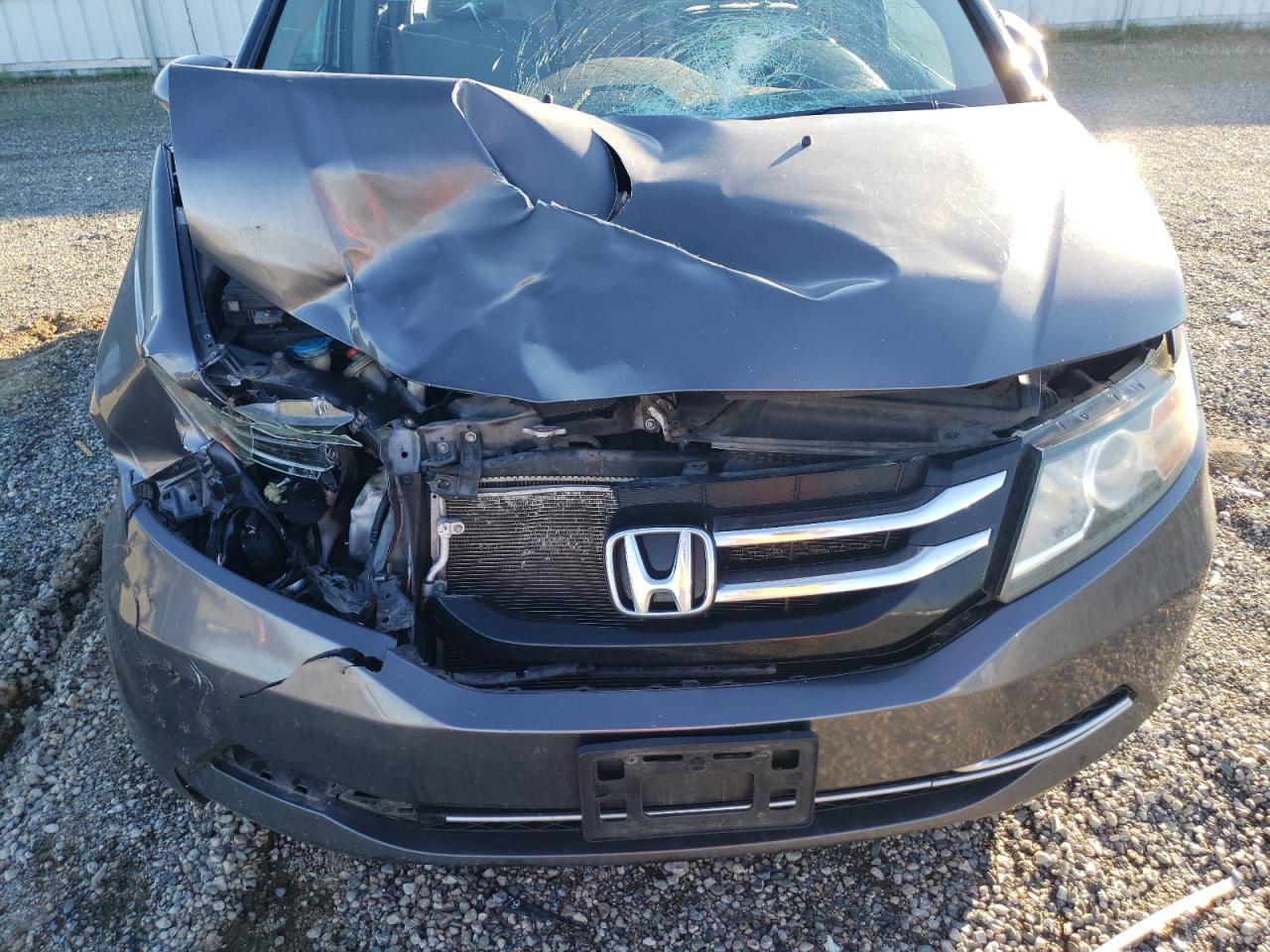 2014 Honda Odyssey VIN 5FNRL5H45EB125099 Copart auction photo, front end / side damage thumbnail 13