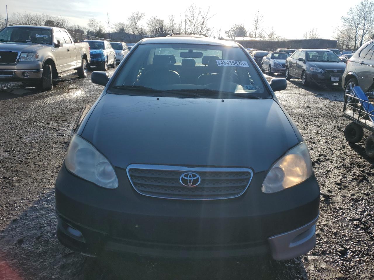 2008 Toyota Corolla VIN 2T1BR32E58C890490 Copart auction photo, front end / stripped damage thumbnail 5