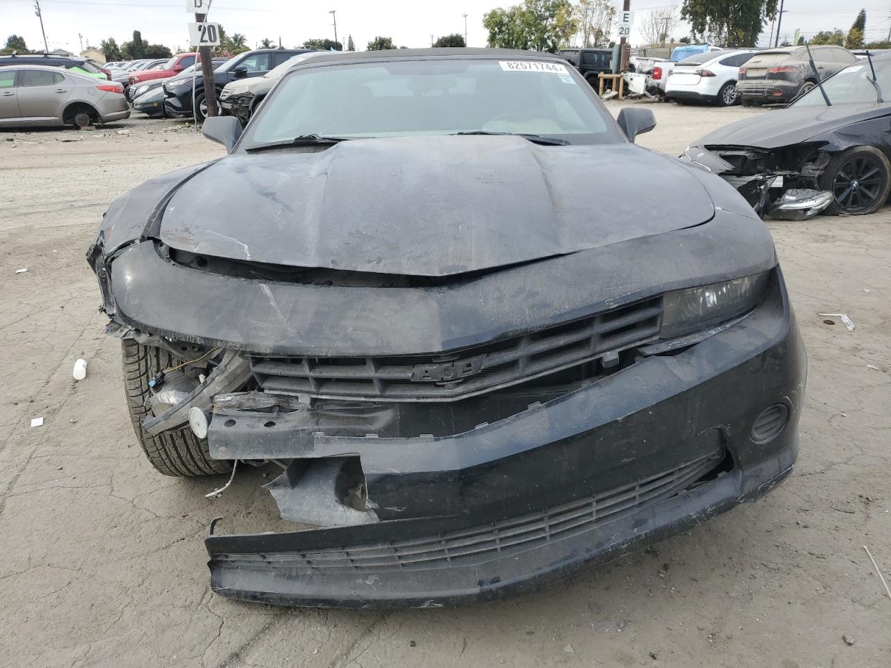 2014 Chevrolet Camaro VIN 2G1FB3D36E9308144 Copart auction photo, front end / rear end damage thumbnail 5