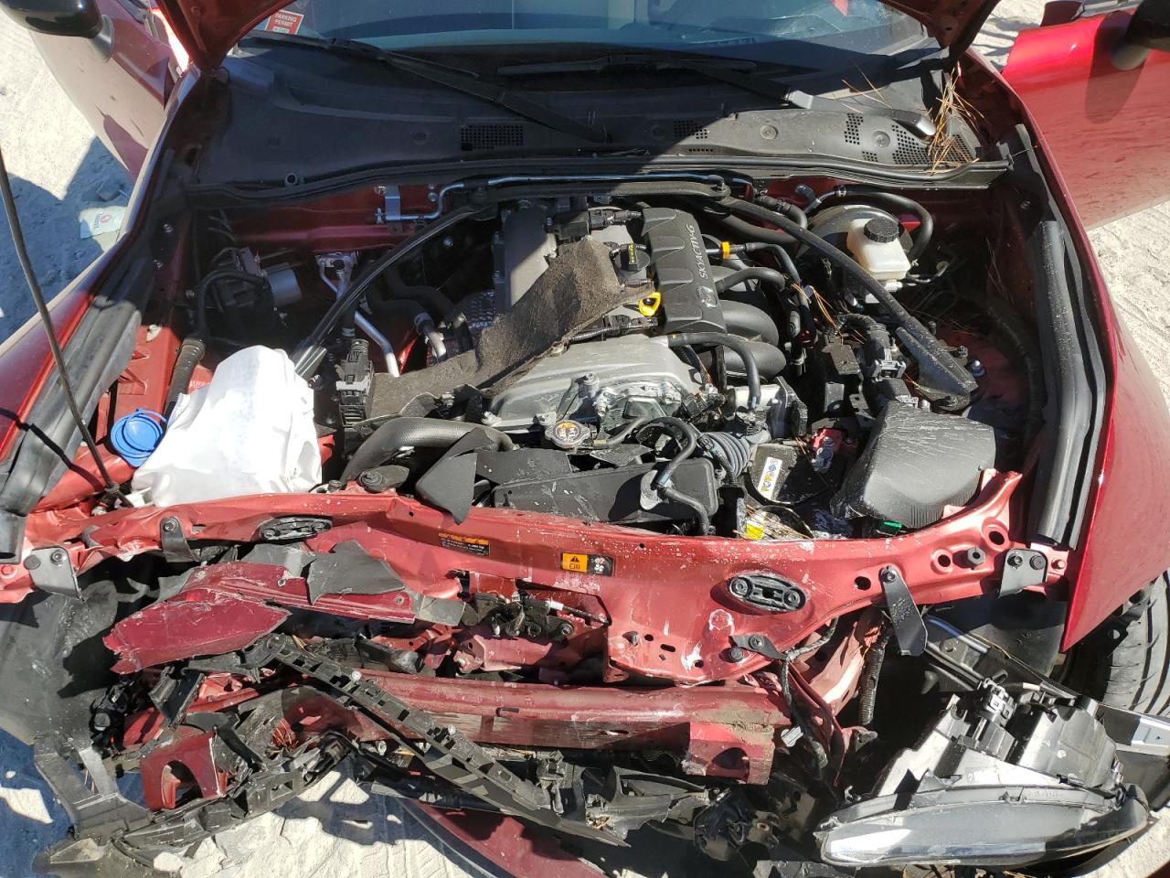 2022 Mazda MX-5 VIN JM1NDAC70N0504256 Copart auction photo, front end damage thumbnail 12