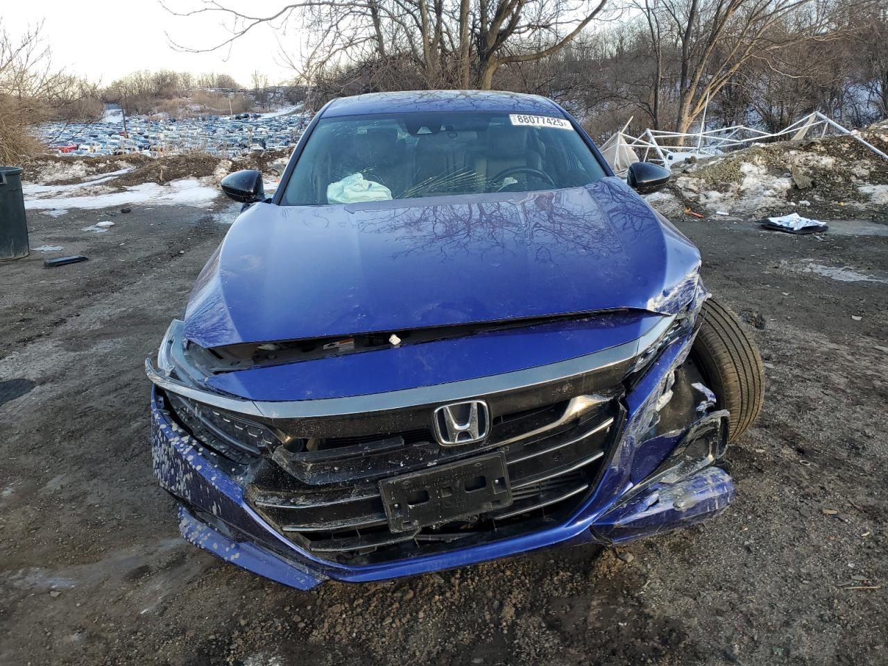 2022 Honda Accord VIN 1HGCV2F31NA012916 Copart auction photo, undercarriage / front end damage thumbnail 5