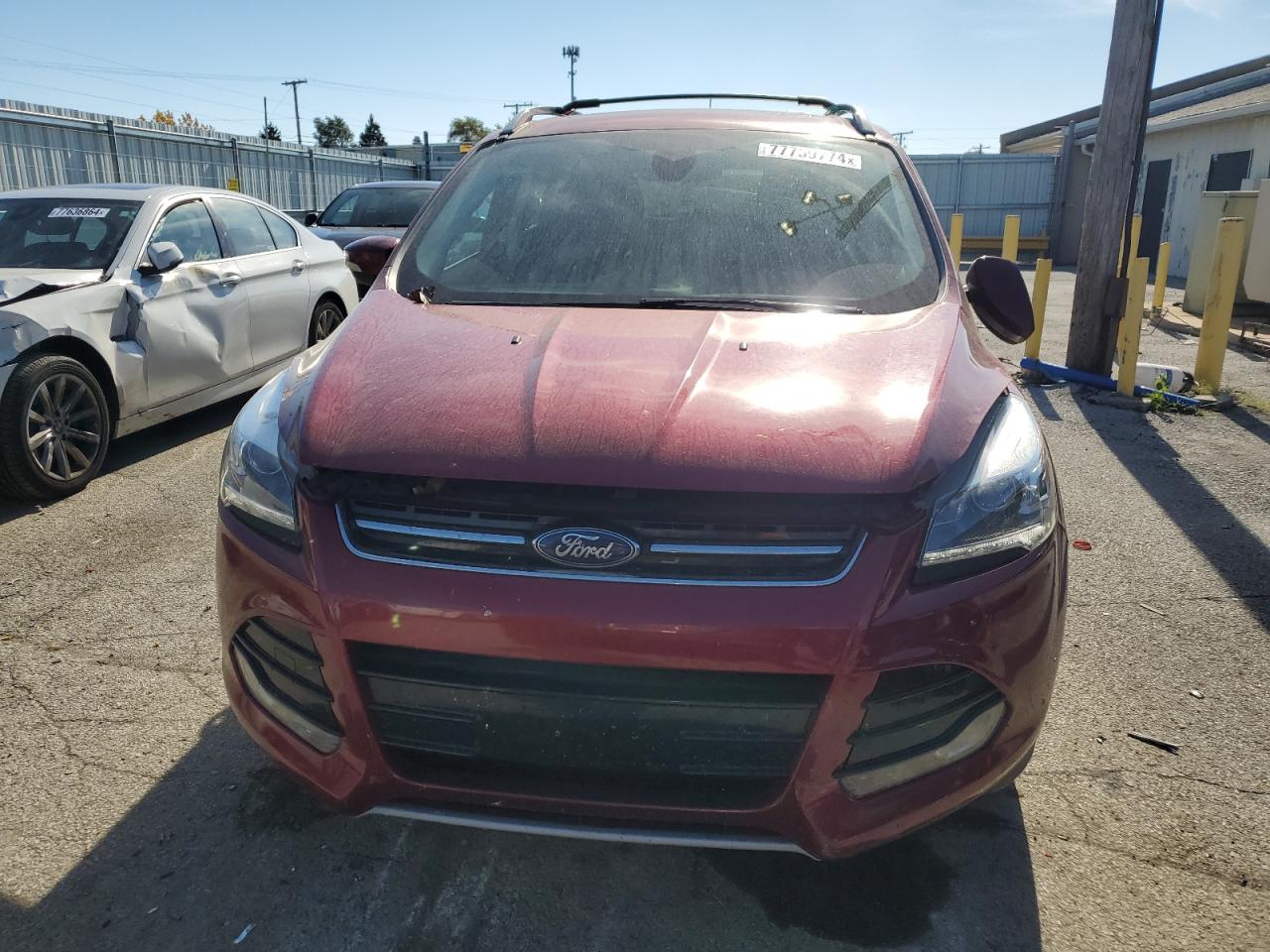 2013 Ford Escape VIN 1FMCU0J91DUC99765 Copart auction photo, side / front end damage thumbnail 5
