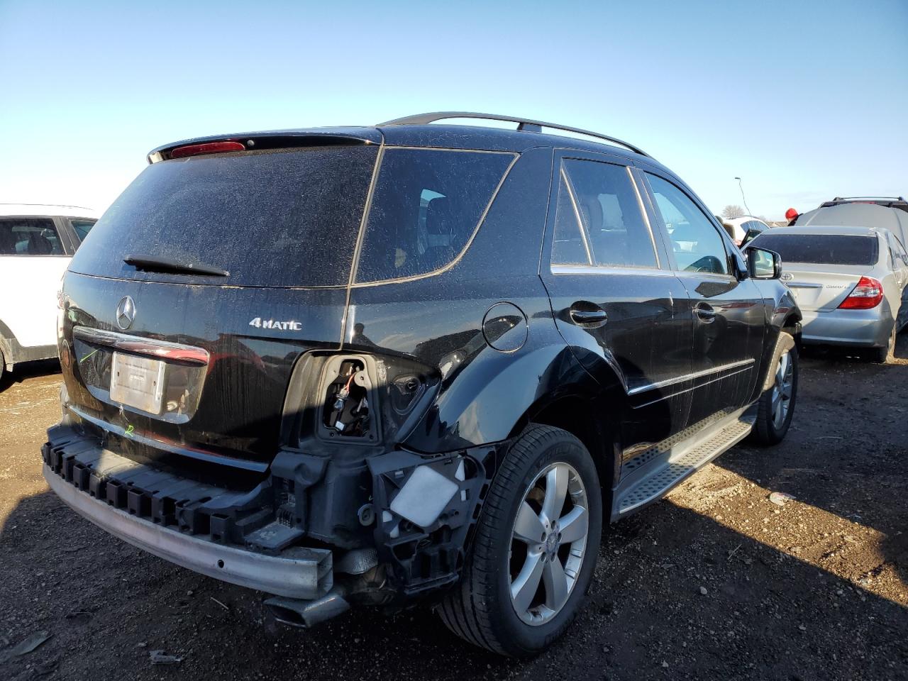 2011 Mercedes-Benz M-klasse VIN 4JGBB8GB7BA707680 Copart auction photo, rear end / front end damage thumbnail 3