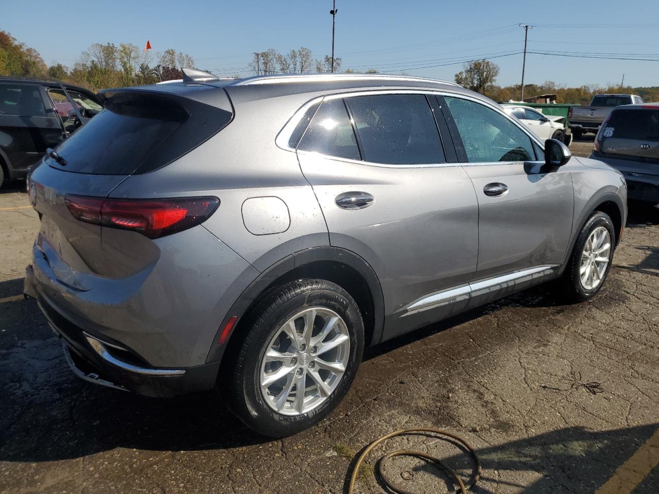 2021 Buick Envision VIN LRBFZMR47MD111641 Copart auction photo, rear end damage thumbnail 3