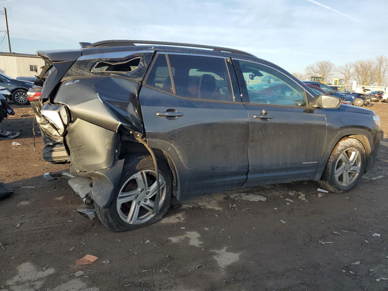 2019 GMC Terrain VIN 3GKALMEX5KL304797 Copart auction photo, all over damage thumbnail 3