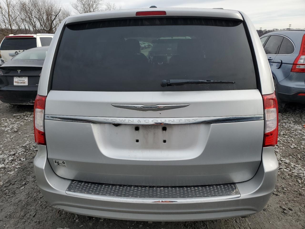 2011 Chrysler Town & Country VIN 2A4RR5DG4BR780475 Copart auction photo, front end / hail damage thumbnail 6