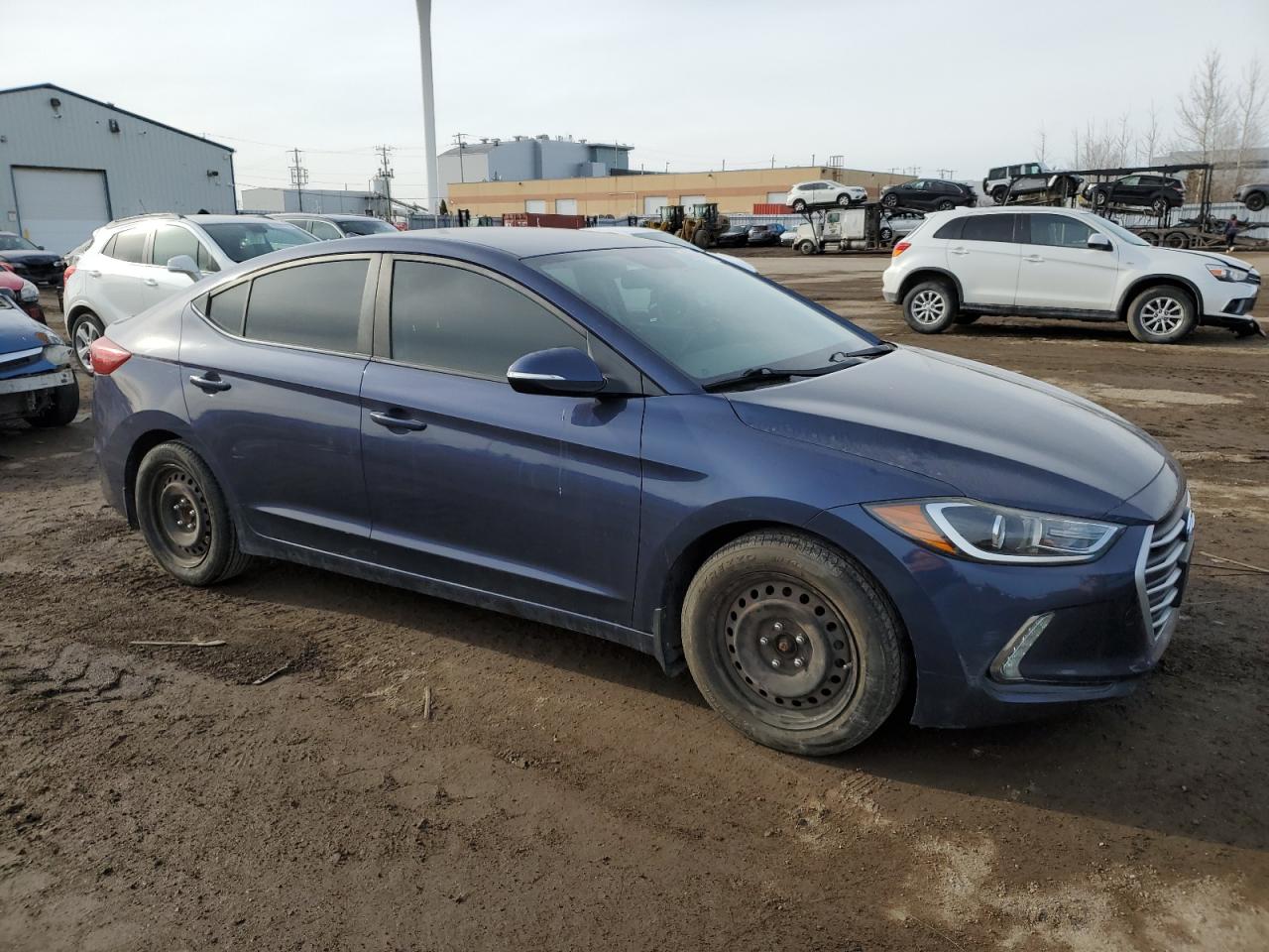 2018 Hyundai Elantra VIN KMHD84LF0JU570250 Copart auction photo, rear end / side damage thumbnail 4